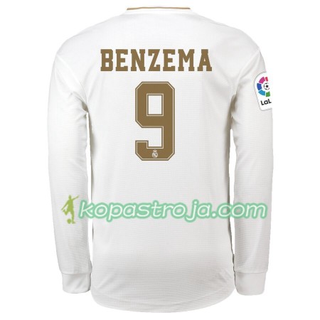Billiga Fotbollströjor Real Madrid Karim Benzema 9 Hemma tröja 2019/20 Långärmad